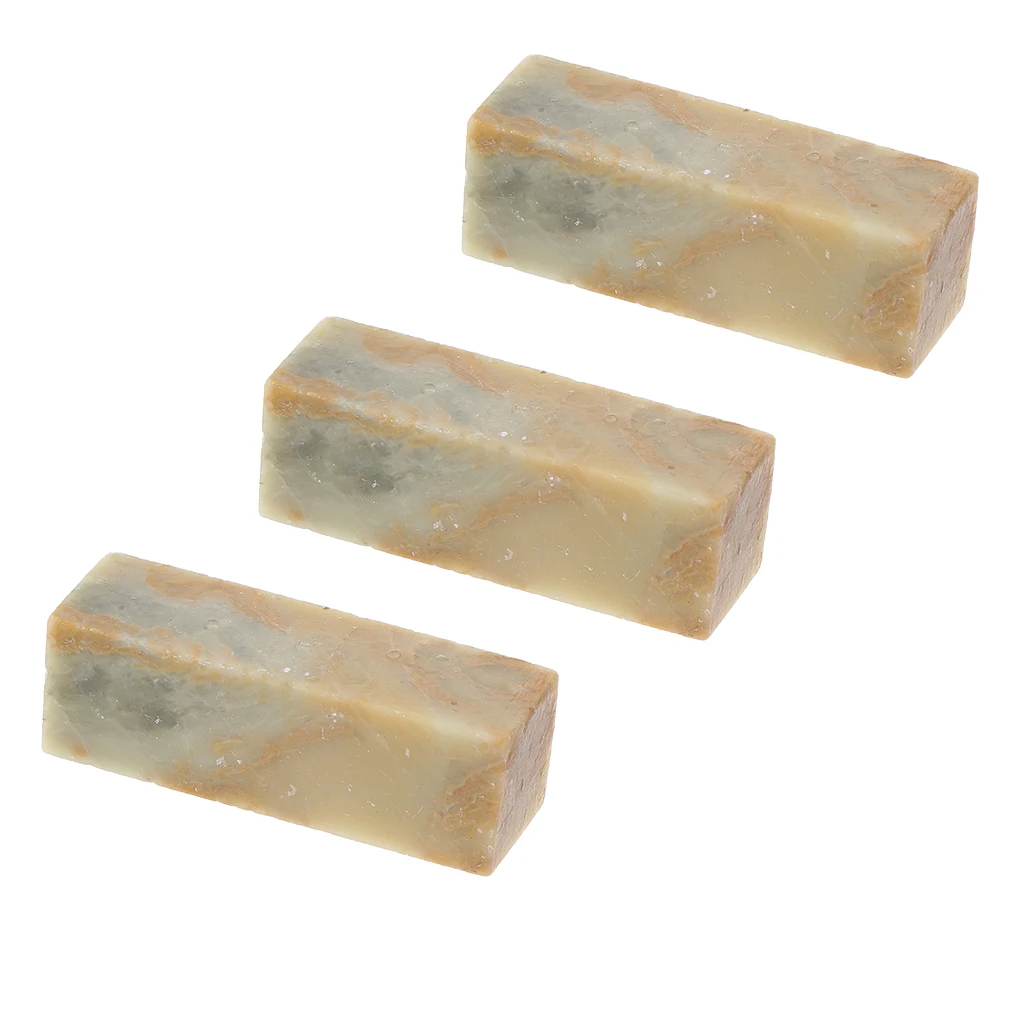 3 Pieces DIY Handmade Chinese Stone Chop Stamp Material Seals Stone Ornament Decors 0.59 x 0.59 x 1.97 inch