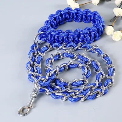 

Large anti-bite dog chain Large dog leash in the large dog Golden Retriever Samoyed Husky Dog Leash 2m 1.5m Large Dog Reflective