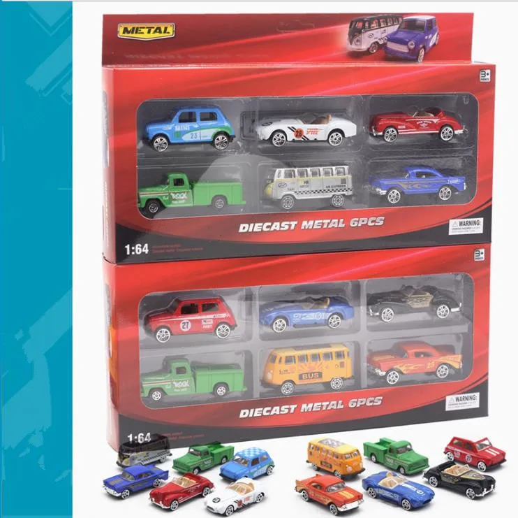 

Simulation classic car toy,1:64 scale alloy bus,truck car toys,6pcs Collecting toy model,child's gift, wholesale,free shipping