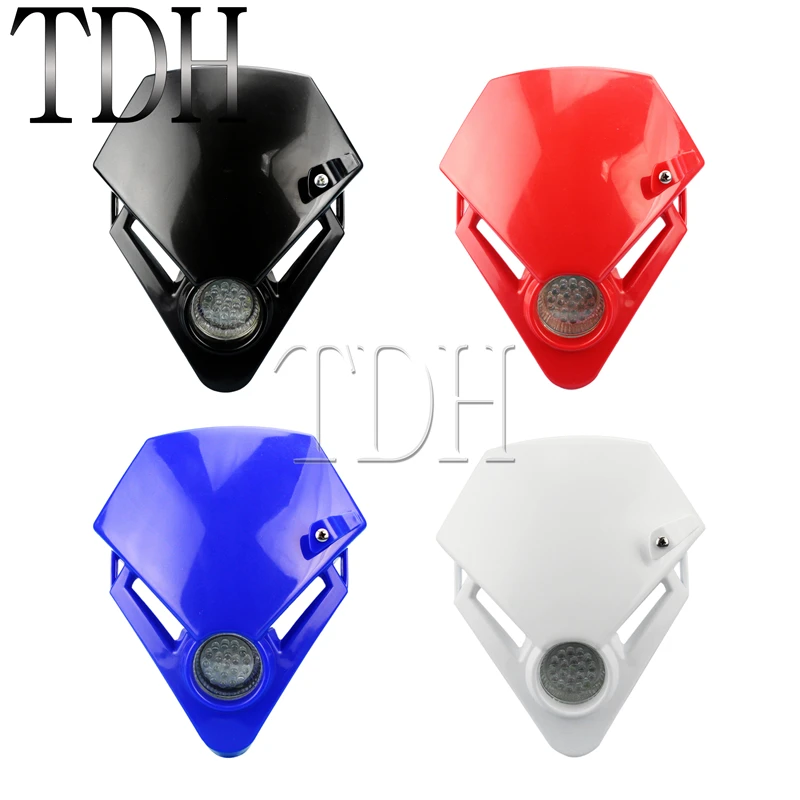 

Black Red White Blue Motorcycle Headlight Version LED Headlamp Dirt Bike For Gas Gas TXT Pro Yamaha YZ YZF WR WRF DT XT TT