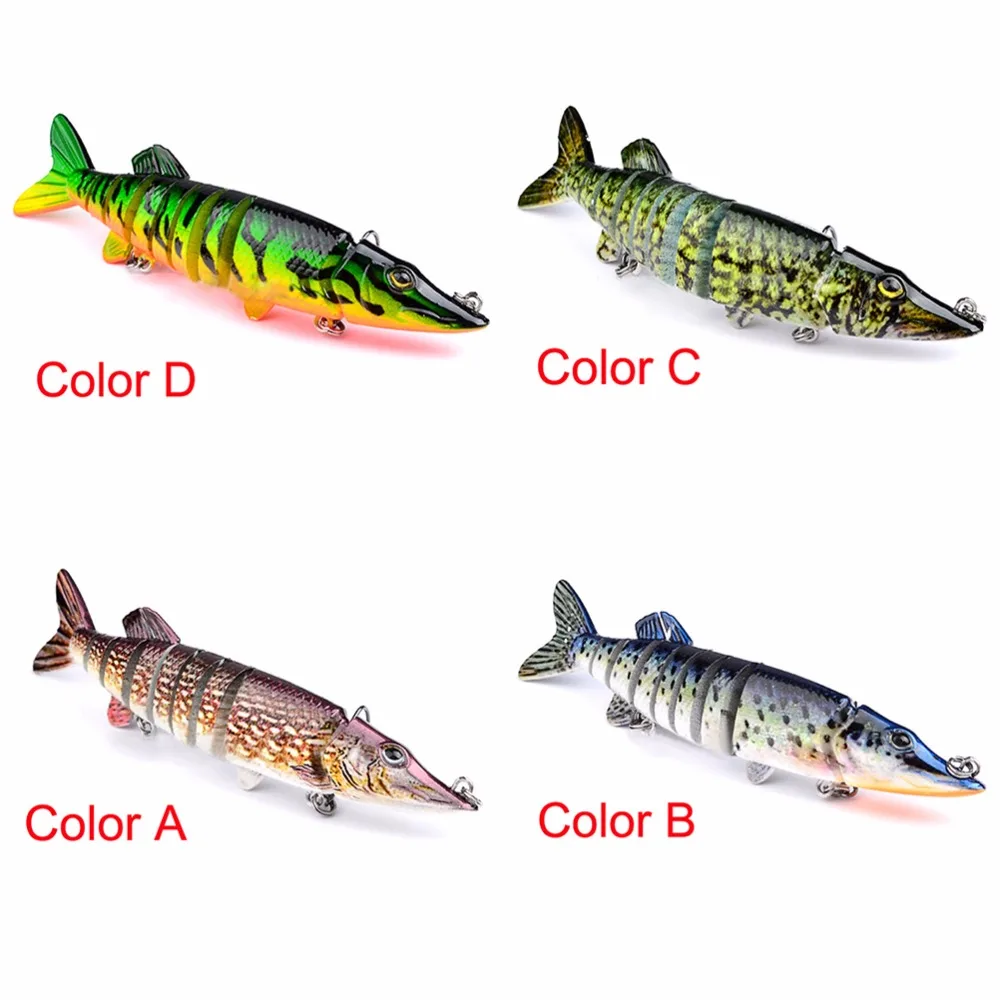  1PCS Design 9 Sections 20g Swim bait Fishing bait Hook Fishing Tackle high quality Pike Fishing Lur