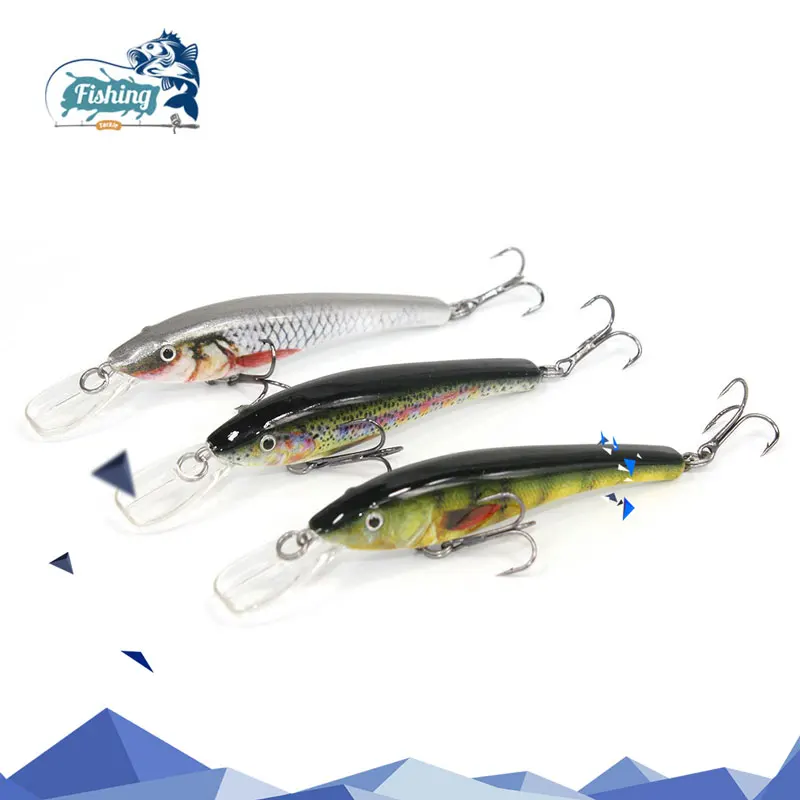

1PCS Minnow Fishing Hard Lure Artificial Bait 3D Eye 7.5cm 5.8g Fishing Wobblers Crankbait Minnow Salt water tackle sinking lure