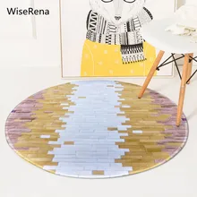 В европейском стиле с круглым Сращивание ковер с геометрическим рисунком с украшением в виде кристаллов бархат Гостиная Спальня коврик Нескользящая Ванная комната столик-мат Chiar ковровое покрытие