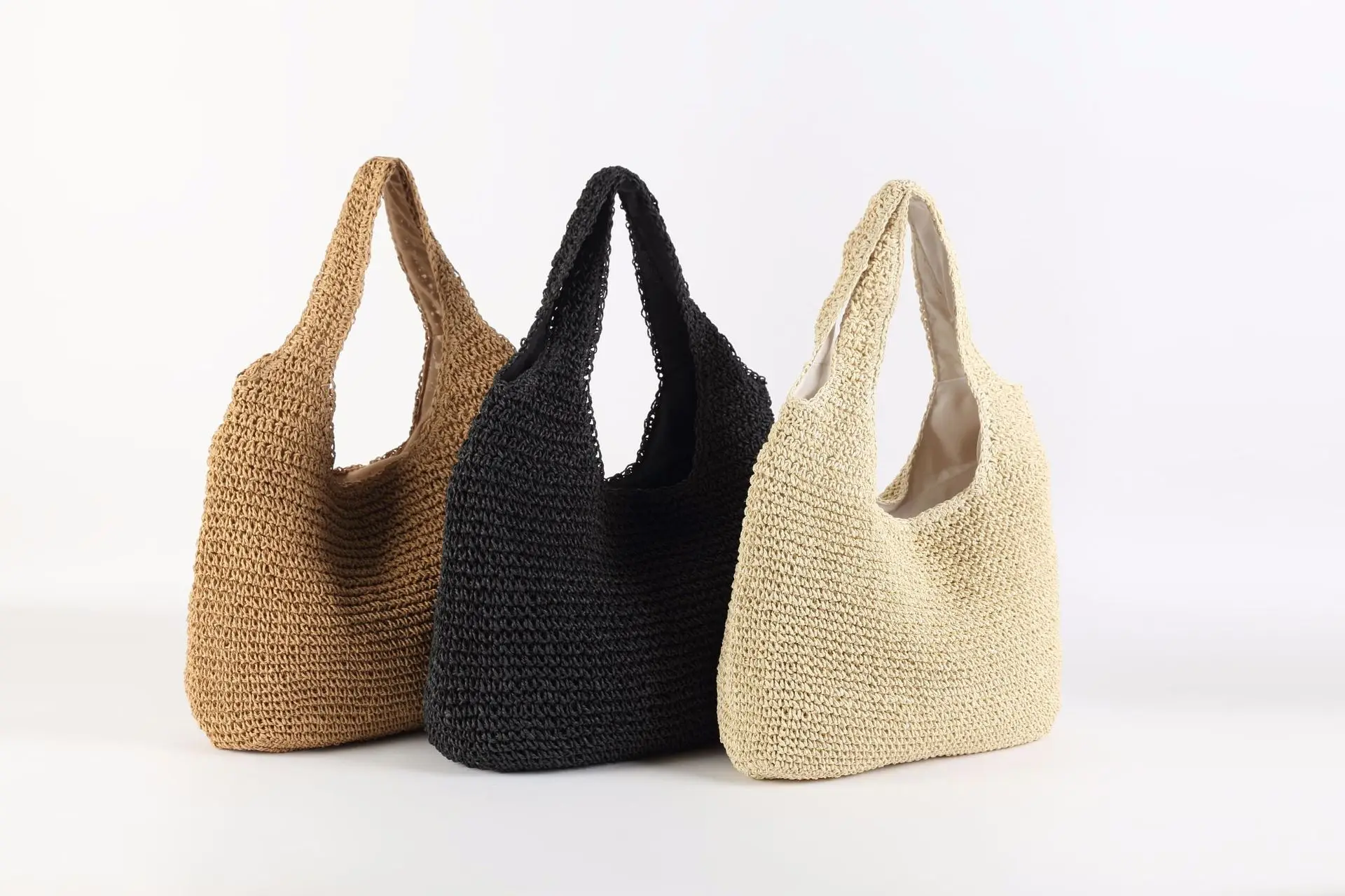 Sac crochet seau boheme