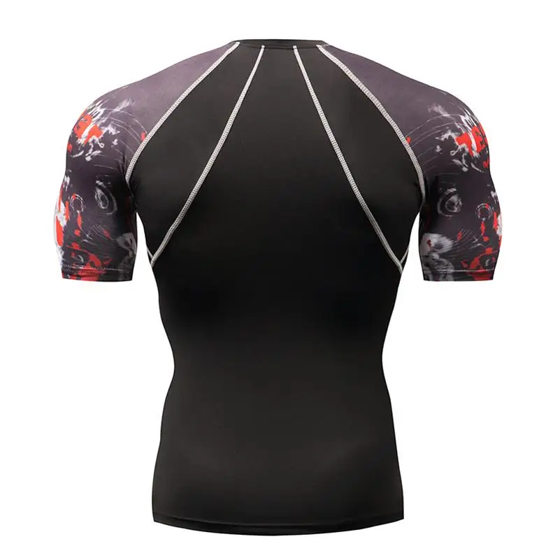 Новая компрессионная рубашка с рукавом реглан для мужчин и женщин, велосипедная базовая одежда, велосипедная рубашка с коротким рукавом, хорошо дышащее нижнее белье, Джерси