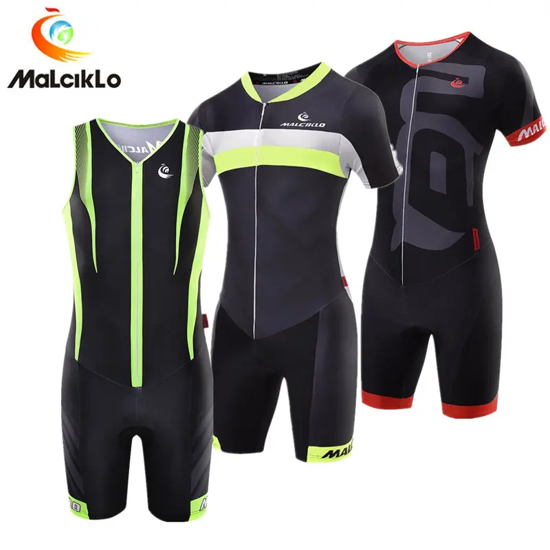 Malciklo Triathlon Suit Breathable Men's Cycling Jersey 2018 Pro Team Skinsuit Jumpsuit Maillot Cycling Sets Ropa Ciclismo
