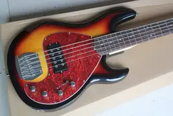 Бесплатная доставка Music man bass Sunburst stingRay 5 строк электрическая бас-Гитара с 9 В Батареи схема усилителя Активный Пикап 85