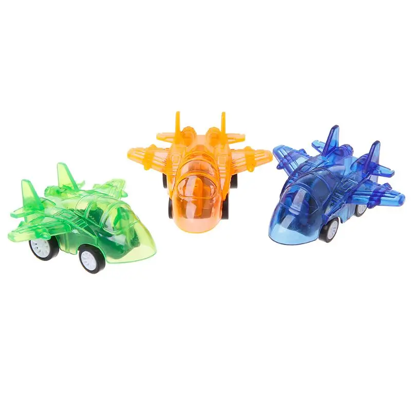 

Kid Plastic Plane Pull Back Toy Mini Aircraft Models Toys Baby Children's Educational Gift
