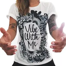 Women Loose Summer Letter Printing Short-Sleeve Casual Vest Tops T-Shirt harajuku cropped tops for women t shirt femme
