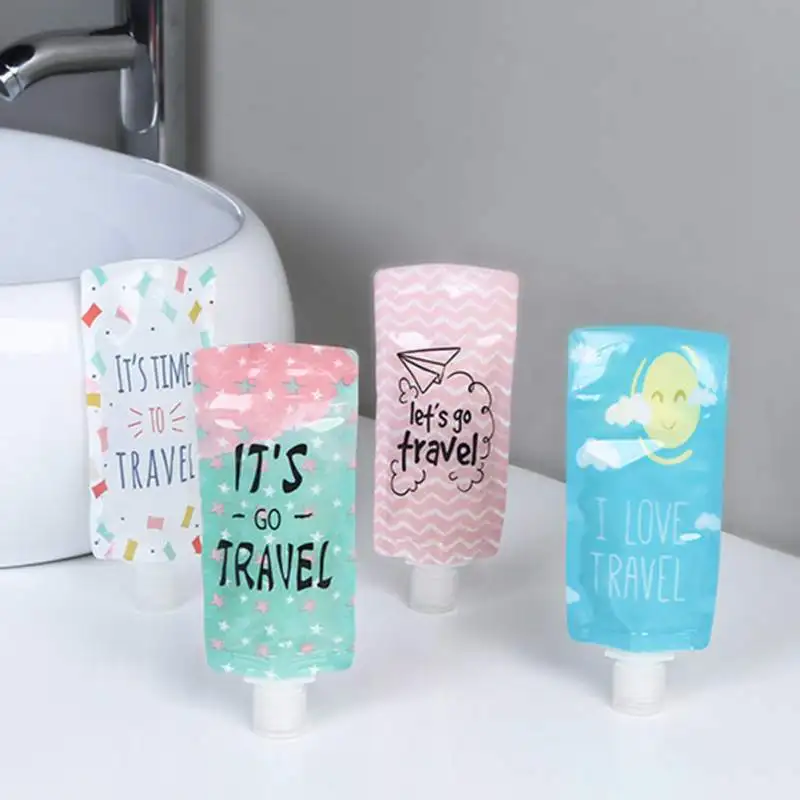 

Travel Folding Storage Bag For Business Lotion Shampoo Makeup Cleanser Cartoon Packs