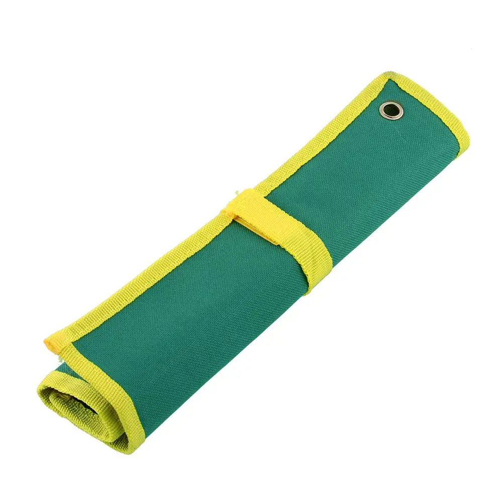

Suite Portable 8 Pocket Green Canvas Wrench Tool Bag Organizer Fold Up