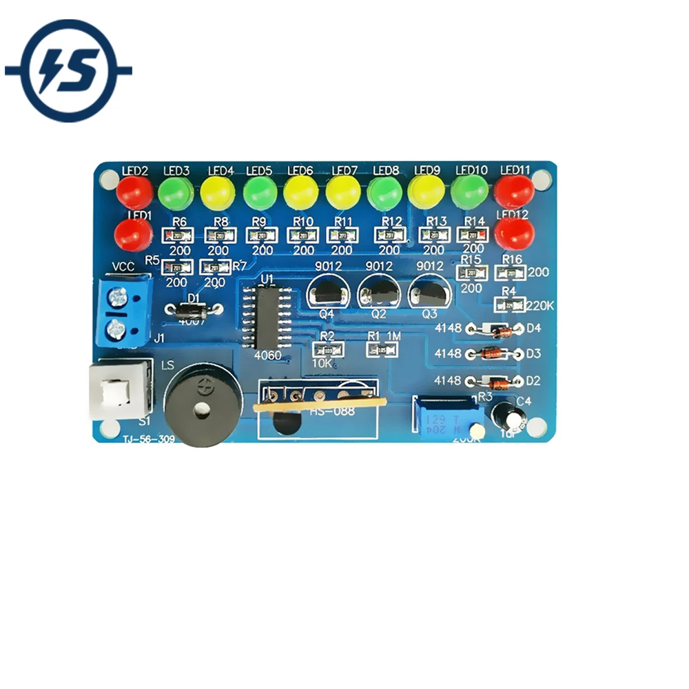 

Electronic DIY Kit Music Circuit LED Flashing Module Electronic Components Suite