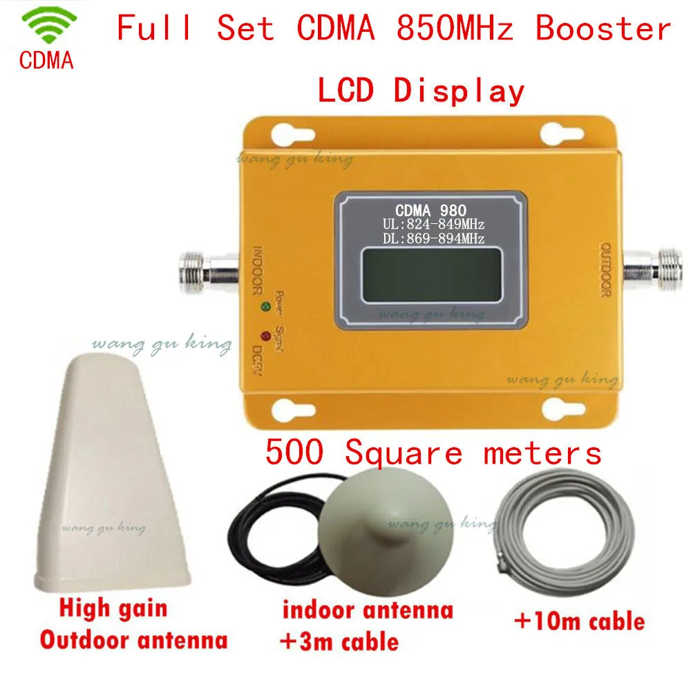 

Full Set CDMA GSM 850 Cellular Signal Repeater CDMA 850 mhz Mobile Signal Amplifier 70dB GSM 850 Cell Phone Booster Full Kit