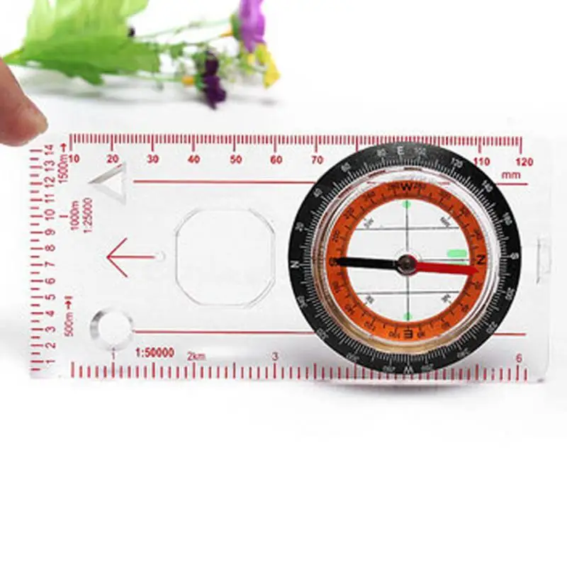 Cross country Race Hiking Special Compass Baseplate Ruler Map Scale