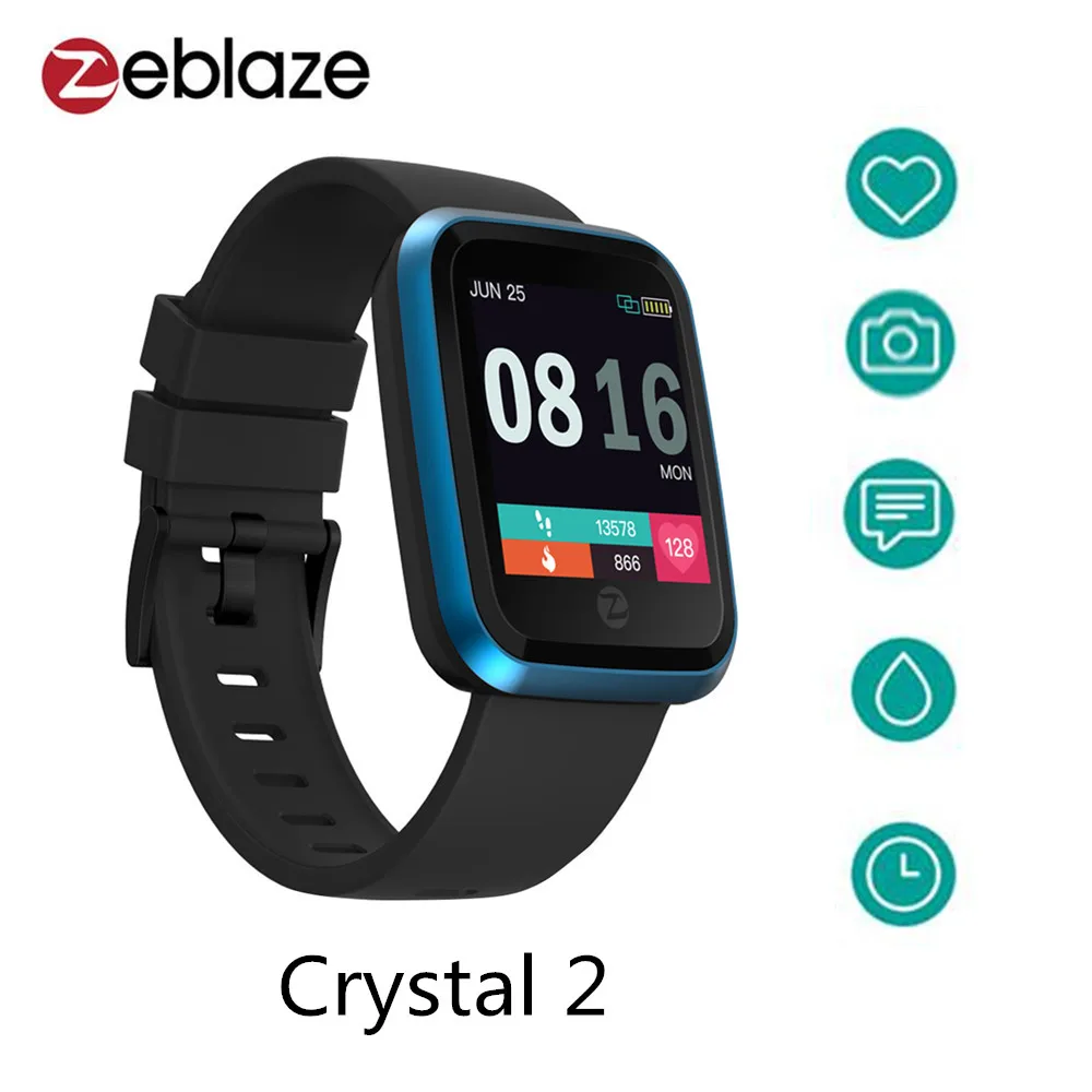 Zeblaze Crystal 2 Smart Bracelet IP67 Waterproof Wearable Device Heart Rate Monitor Color Screen Watch for Android iOS | Электроника