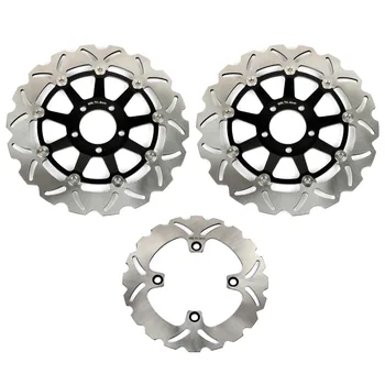 

BIKINGBOY Front Rear Brake Disks Discs Rotors for KAWASAKI ZZR 400 90-92 ZZR 600D 90-93 ZR 750 Zephyr 91-02 Ninja ZX12R 04 05 06