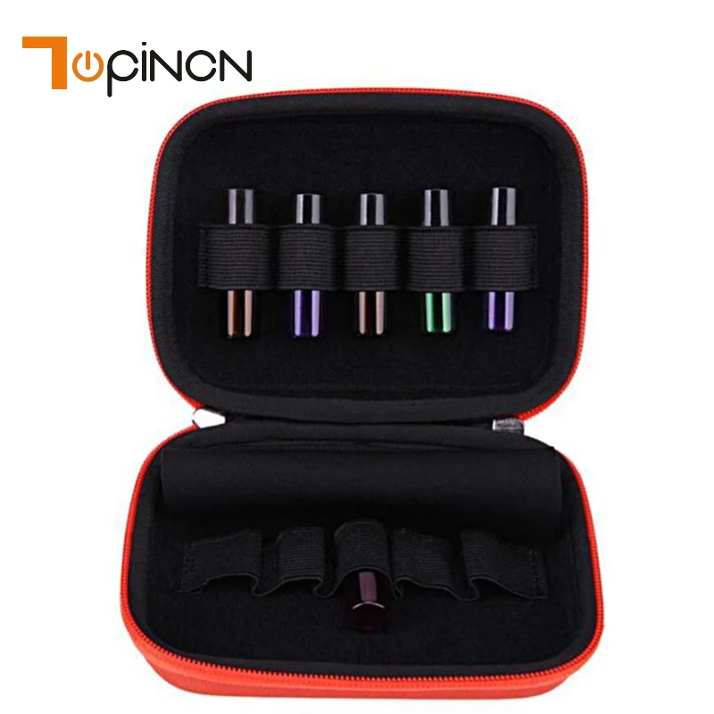 

10 Slot Makeup 10ml Roller Bottles Essential Oil Glass Case Empty Carry Holder Travel Carrying Storage Organizer Storage Bag