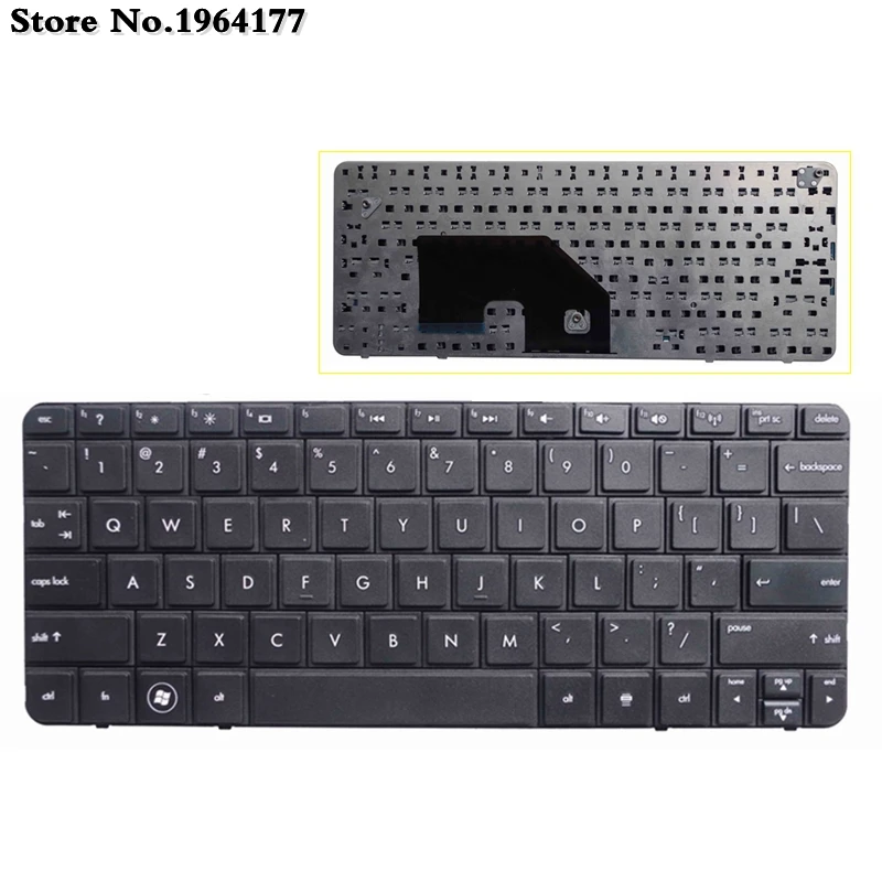 

Keyboard For HP COMPAQ MiNi CQ10 110-3000 Series Mini 110-3000 Mini 110-3100 mini110-3019TX 3069TX LAPTOP US BLACK
