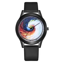 Ebay Explosive Leisure Ladies Quartz Watch Fashion Black Box Belt Women Watch Horloges Vrouwen Relogio Feminino cartoon fish women leisure watch