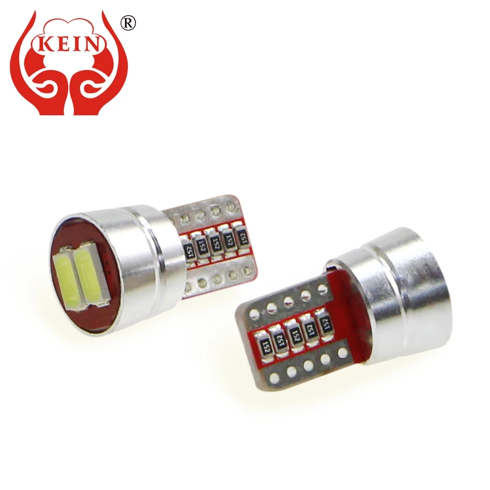 

KEIN 6PCS W5W led t10 led bulb 194 168 5630 auto Nonpolarity reading side wedge license plate light lamp car styling vehicle 12V