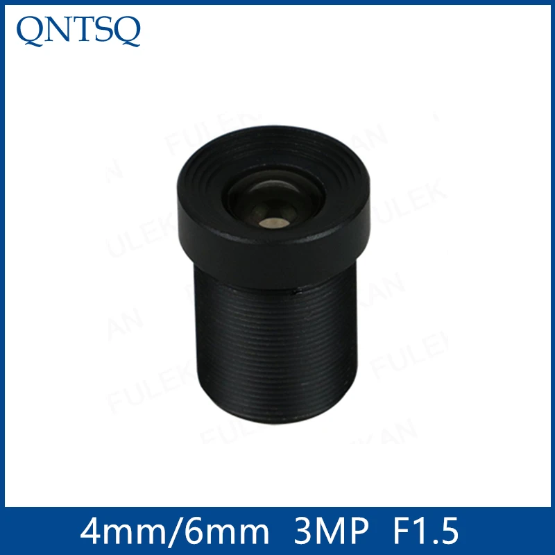 

3MP cctv camera lens 4mm or 6mm Fixed lens, 1/2.7" Aperture F1.5 for Security Camera, MTV-3MP F1.5