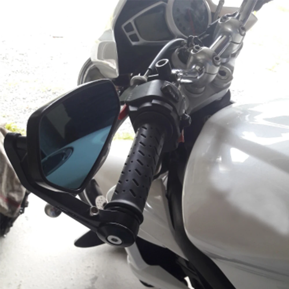 Мотоцикл rcycle велосипед крейсер Чоппер, мотовездеход алюминий 7/8 ''22 мм Бар Конец moto rbike moto крест боковое зеркало заднего вида для Suzuki SV650