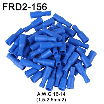 

FRD2-156 1000PCS Bullet Shaped female Insulating Joint Wire Connector Electrical Crimp Terminal AWG16-14