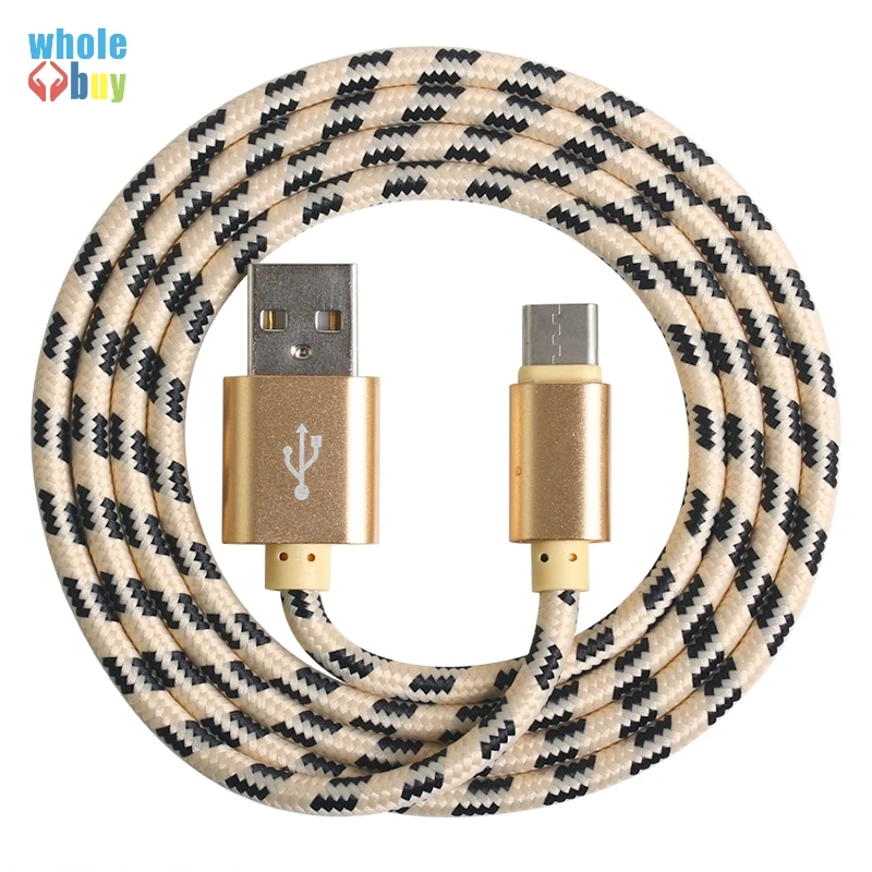 300 шт. Тип usb C кабель для huawei Коврики 20 Pro 1m 2m 3M USB кабель с нейлоновой решетки Плетеный usb C зарядный кабель для передачи данных для samsung Galaxy S9 плюс
