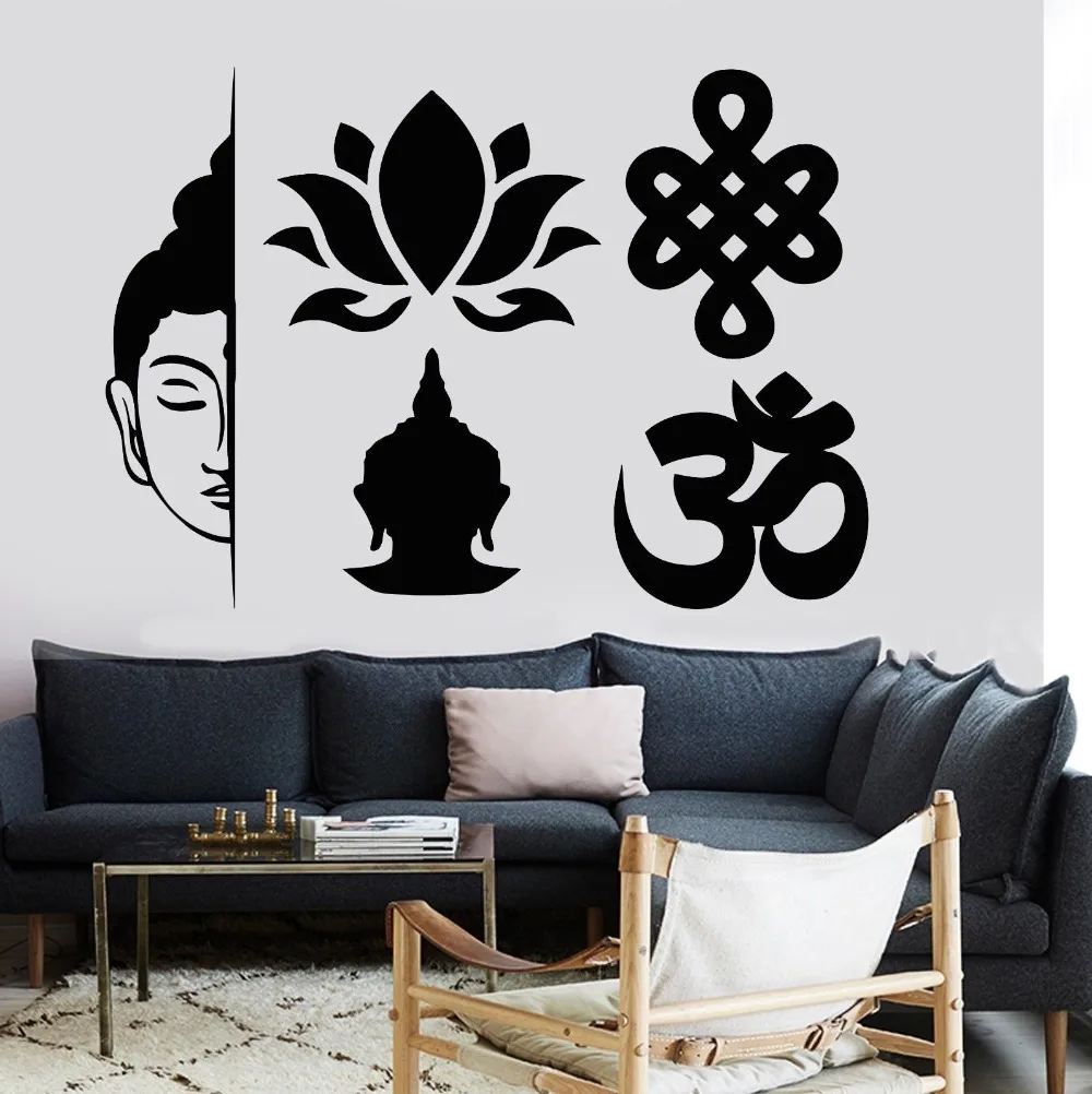 Wall Decal Buddha Elements Buddhism Yoga Meditation Vinyl Stickerin