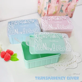 

New Arrive 900ml Japanese Eco-Friendly Bento Box With Tableware Set ,Food Fruit Storage Container Microwave Food Box