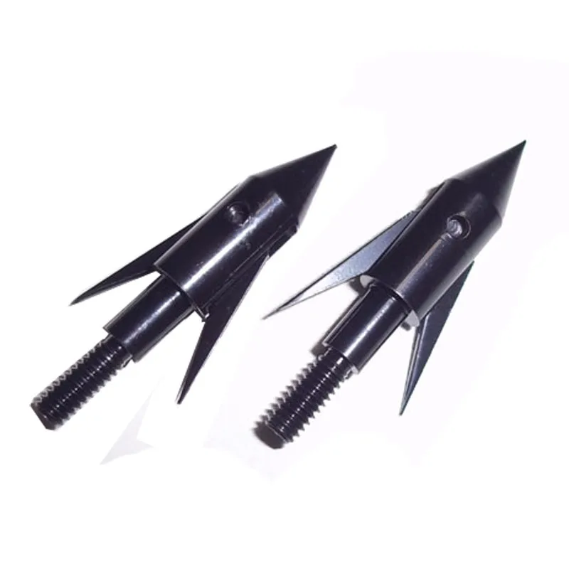 6pcs Archery Bowfishing Broadhead Expandable Blade Arrow Tips Field