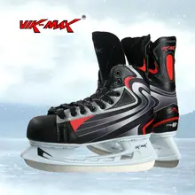 Вик-максимум для взрослых мужчин черный горячая распродажа хоккей скейт обувь один внутренний плюш хоккей скейт обувь