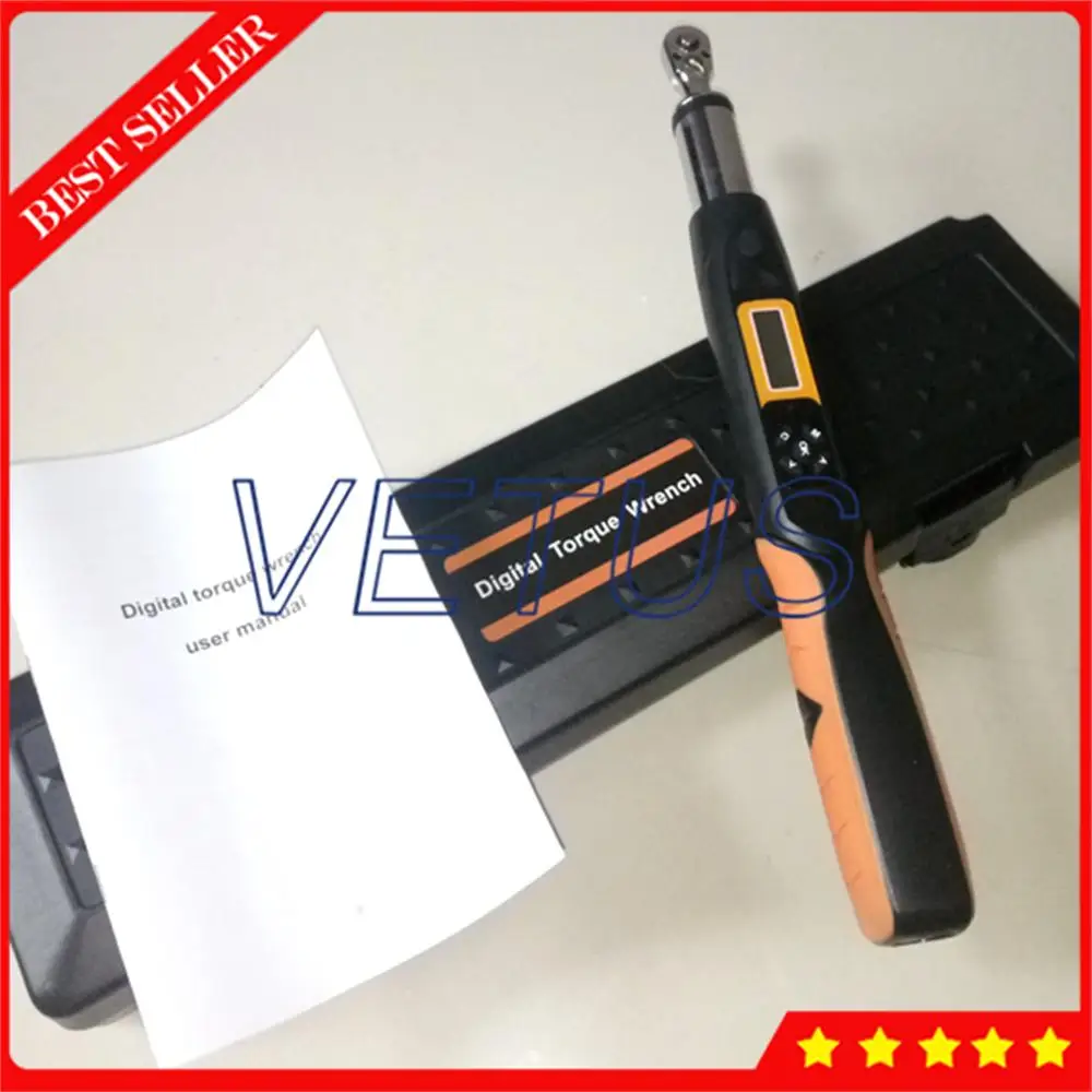 

200N.m 535mm Length Digital electric torque wrench 1/2 AWG4-200 Bidirectional ratchet head 36 teeth 100 data storage