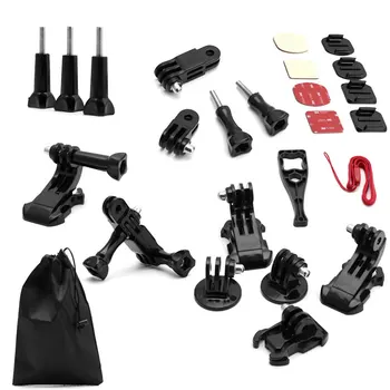 

OOTDTY 15 in 1 Grab Bag of Mounts Kit Bundle Accessory for Gopro Hero 4 3+3 2 1 SJ4000