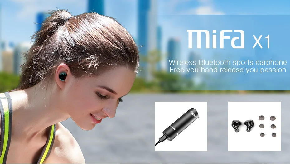 Mifa X1 беспроводные TWS Bluetooth наушники с сенсорным управлением 3D стерео наушники гарнитура с микрофоном и внешним аккумулятором спортивные наушники