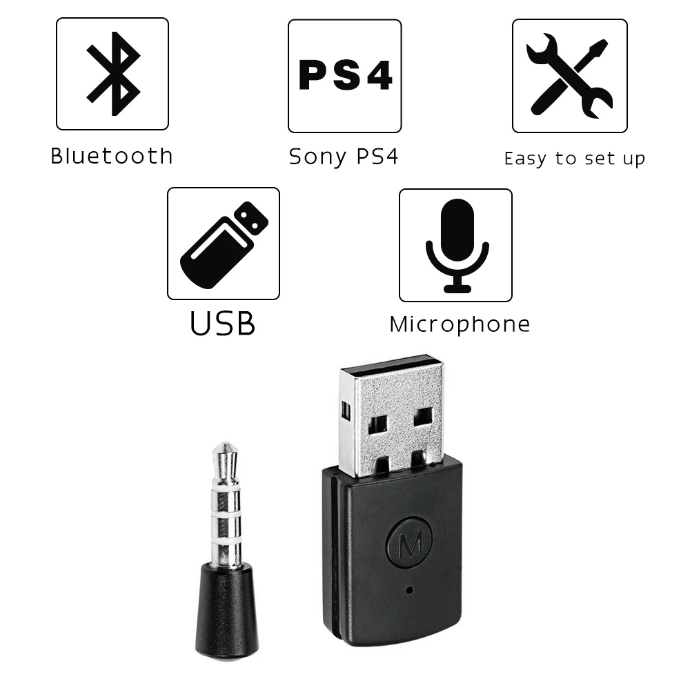 2017 Mini Bluetooth Wireless Headset Headphone Adapter With Mic