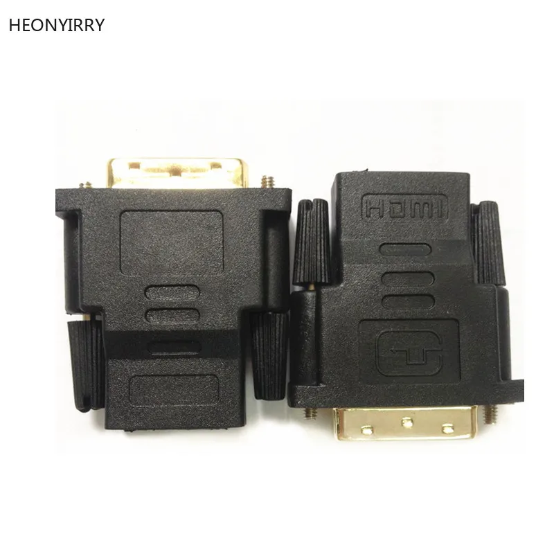 HDMI الإناث إلى DVI D 24 + 1 دبوس الذكور محول تحويل HDMI2DVI مفتاح الكابلات ل PC ل PS3 العارض التلفزيون مربع HDTV تلفاز LCD