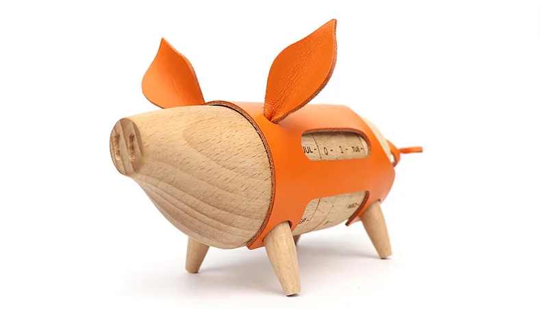 Милый свинья 3D DIY деревянный вечный календарь офисный Настольный орнамент домашний декор игровой набор подарок для детей