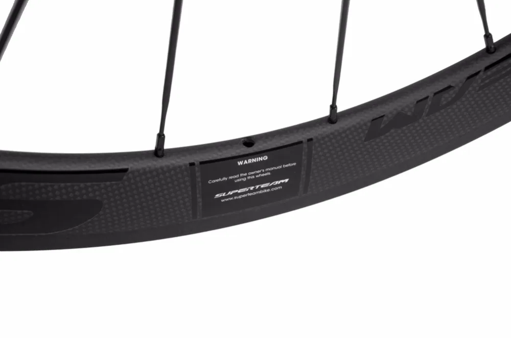 Clearance SUPERTEAM 50mm Clincher/Tubular Carbon Wheelset Road Bicycle Wheel Carbon Bike wheels 8