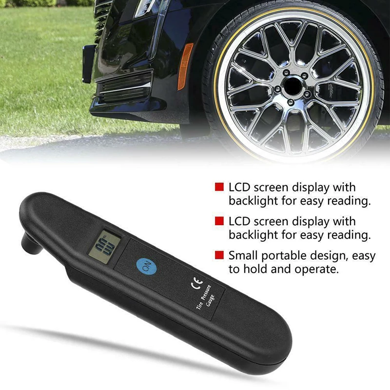 

TG101 LCD Digital Car Truck Tire Tyre Air Pressure Gauge Meter Manometer Barometers Tester High Precision for Car Truck