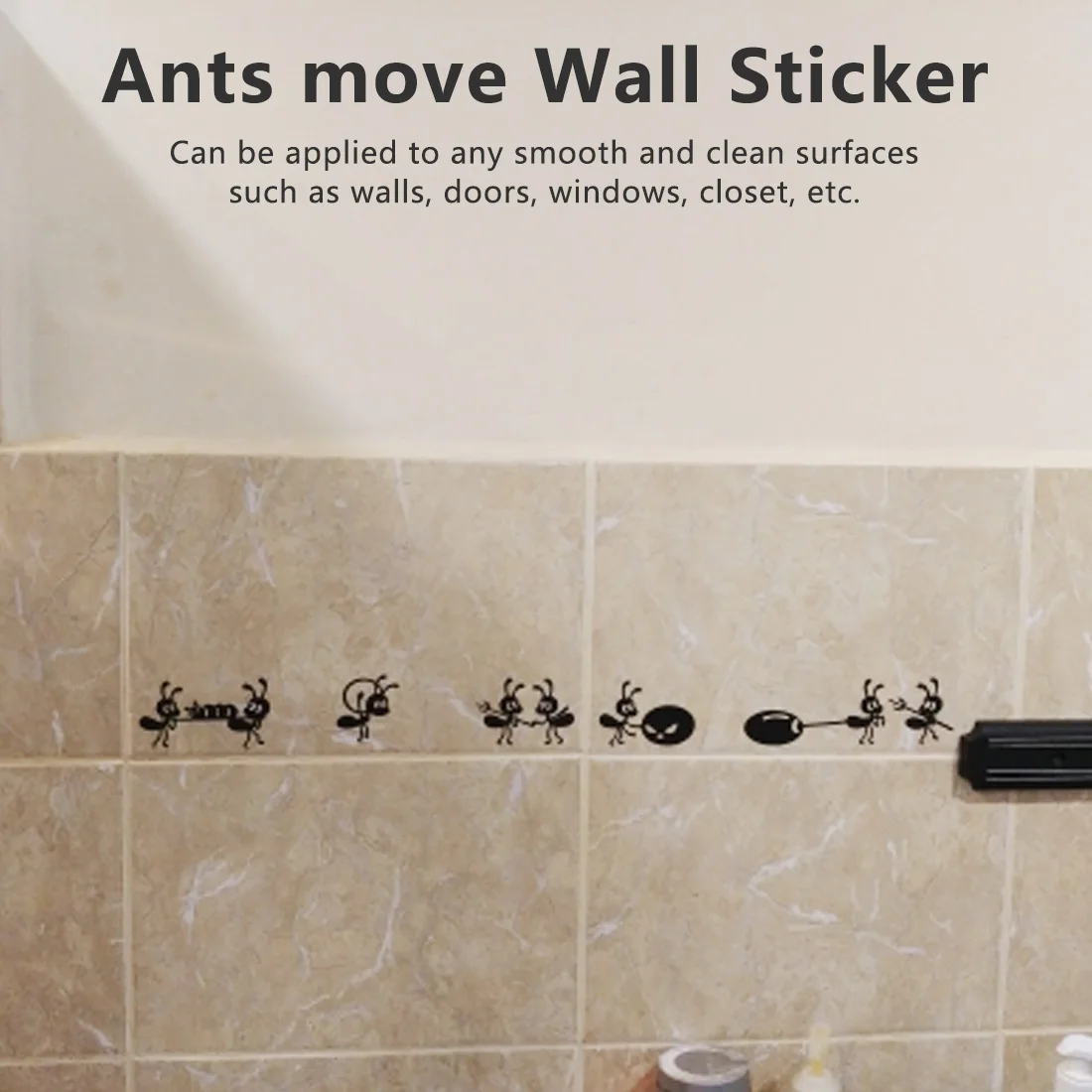 

Ants Move House Creative Stickers Vinyl Wall Decals Kitchen Decoration Art Wall Stickers Home Decor Adhesive
