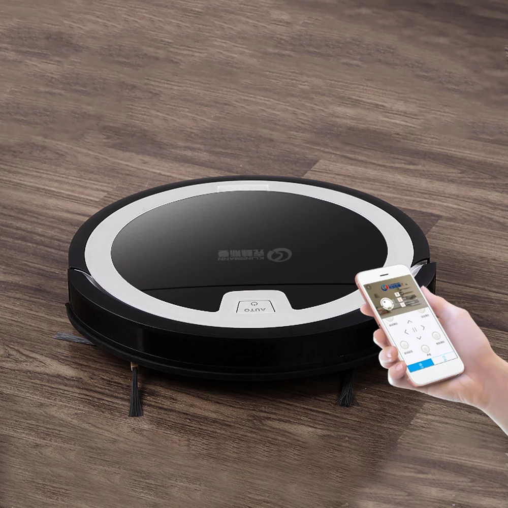 KLiNSMANN KRV310 Ultrathin Intelligent Cleaning Robot Sweeper Robotic Multifunction Automatic Vacuum Cleaner With Mopping Cloth