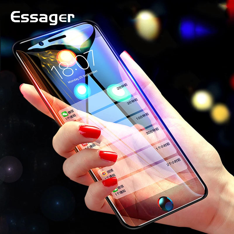  Essager 5D Screen Protector für iPhone 8 7 6 6 S S Plus 03mm Vorne Abdeckung Gehärtetem Glas Für iP