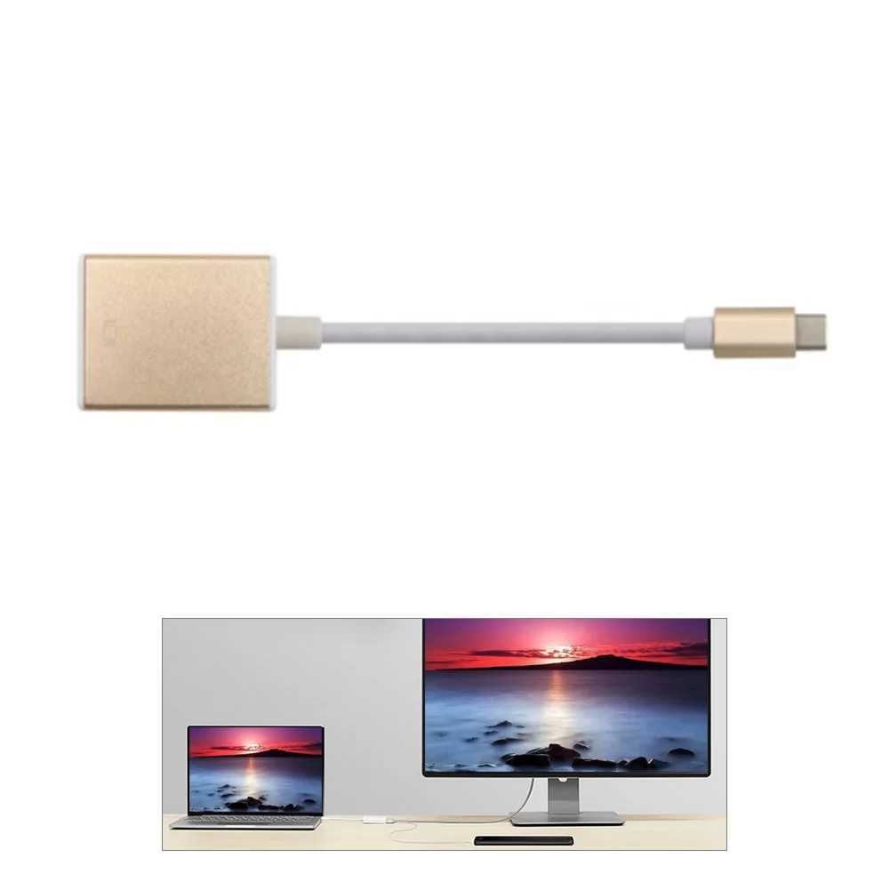 USB 3,1 type C к HDMI 1080 P HDTV цифровой кабельный адаптер-переходник для Macbook для Chromebook для пикселей HDTV проектор монитор