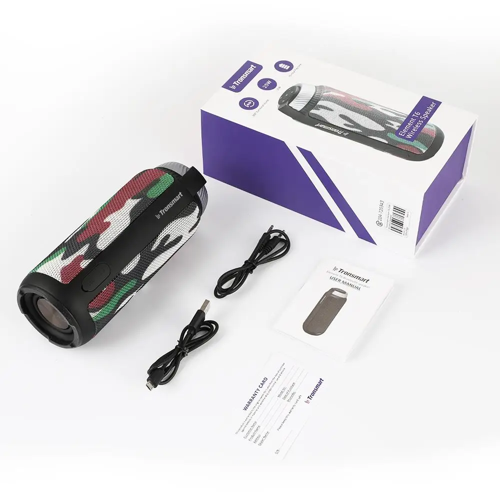 Новый Tronsmart Element T6 беспроводной Bluetooth портативный динамик динамики Soundbar AUX музыка