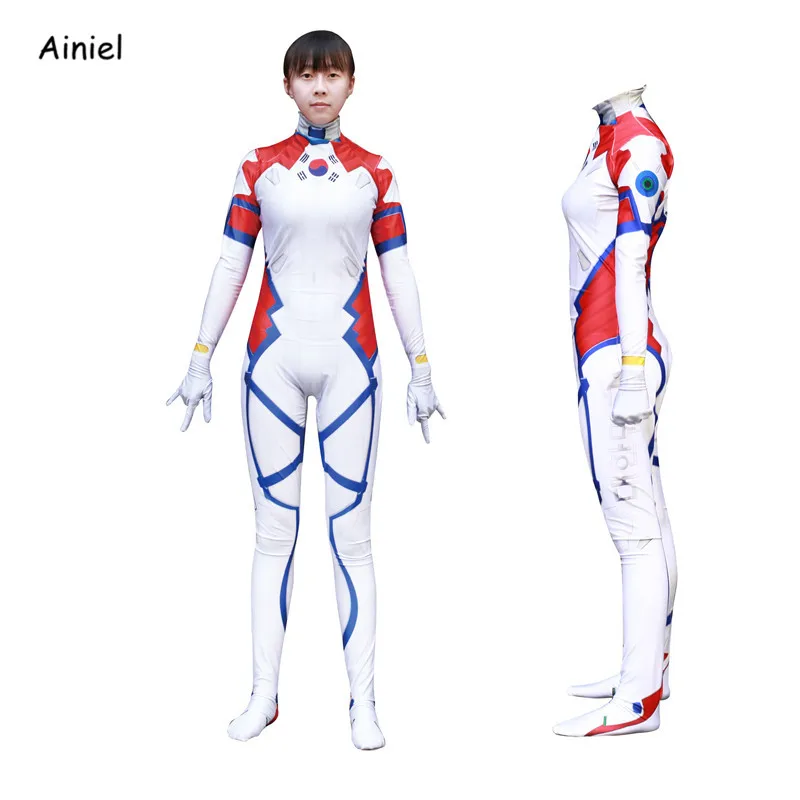 Ainiel 3D печатных лайкра D VA костюмы для косплея два зентай боди костюм комбинезоны