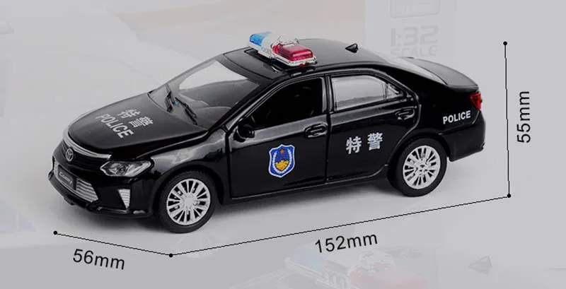 1:32 Camry полицейская литая Игрушечная модель автомобиля игрушечный автомобиль