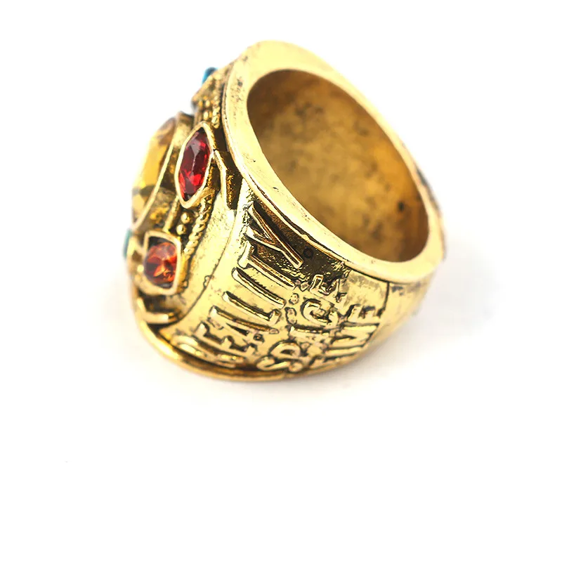 Marvel Avengers Infinity War Thanos Ring Men Size 8-12 Fashion Jewelry Thanos Power Crystal Ring Dropshipping