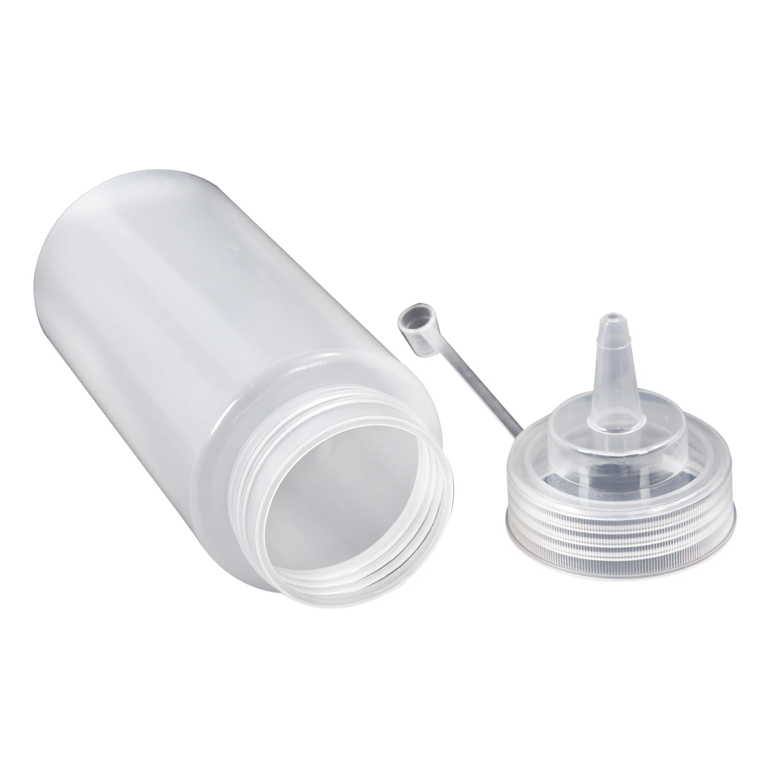 New White plastic bottle dispenser Compression Sauce 16 ozin Storage