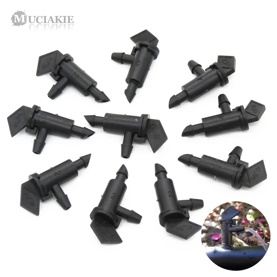 

MUCIAKIE 15PCS 4L 8L 16L Non Pressure Compensating Take Apart Drip Flag Emitter Flag Dripper for Drip Irrigation Dropper